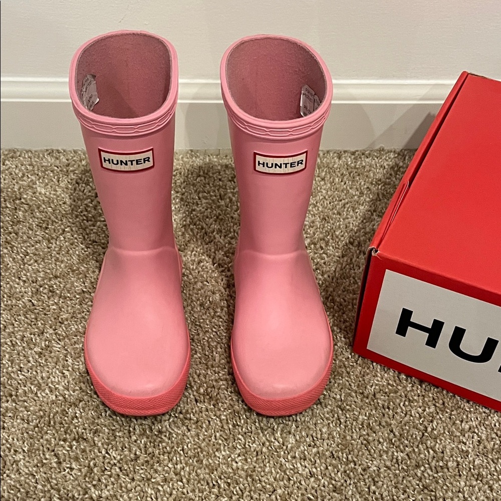 Hunter Pink Rain Boots